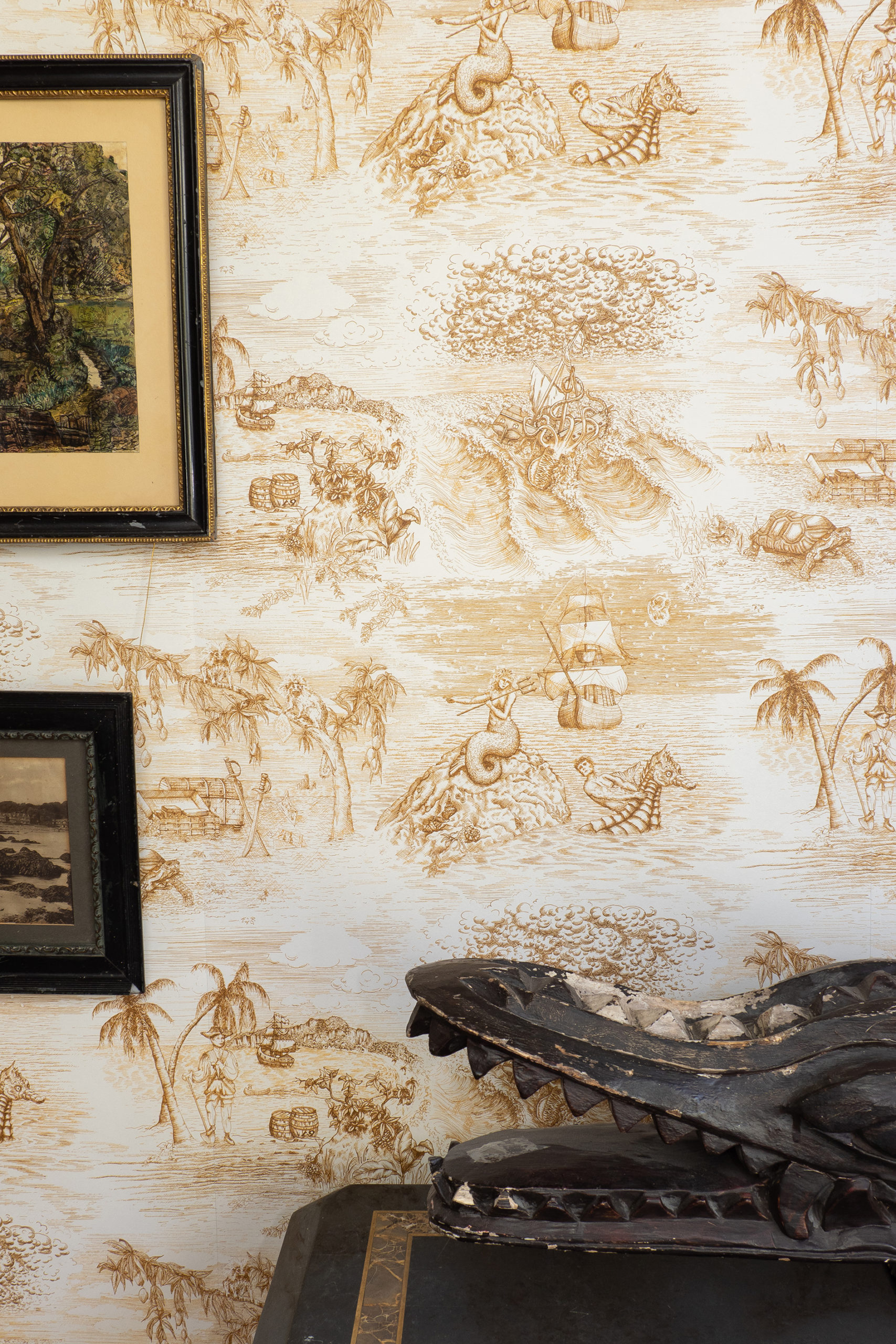 Navigo Gold Wallpaper Sample • Wildmore • Wallpaper Sample • Navigo• Gold