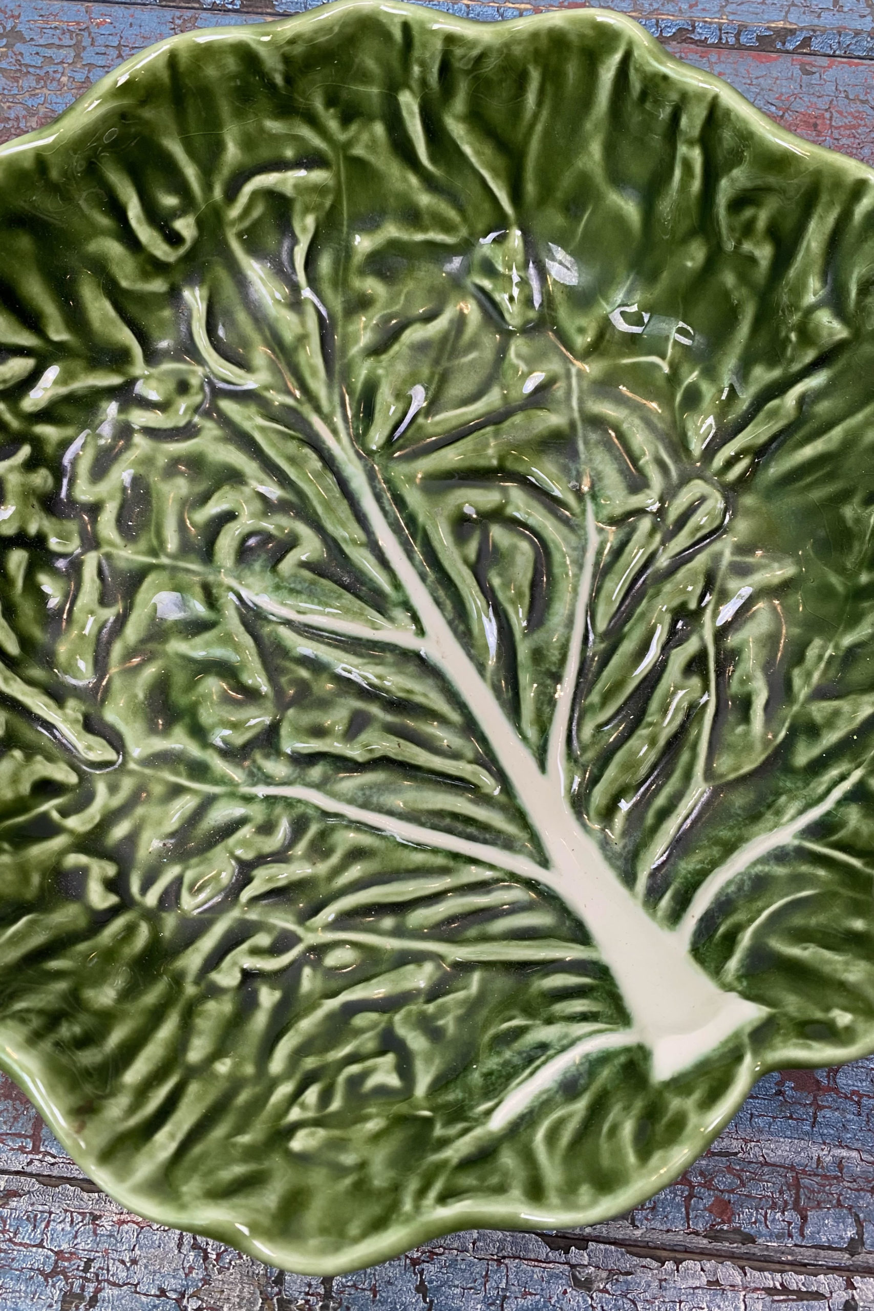 Vintage Cabbage Leaf Dish • Wildmore