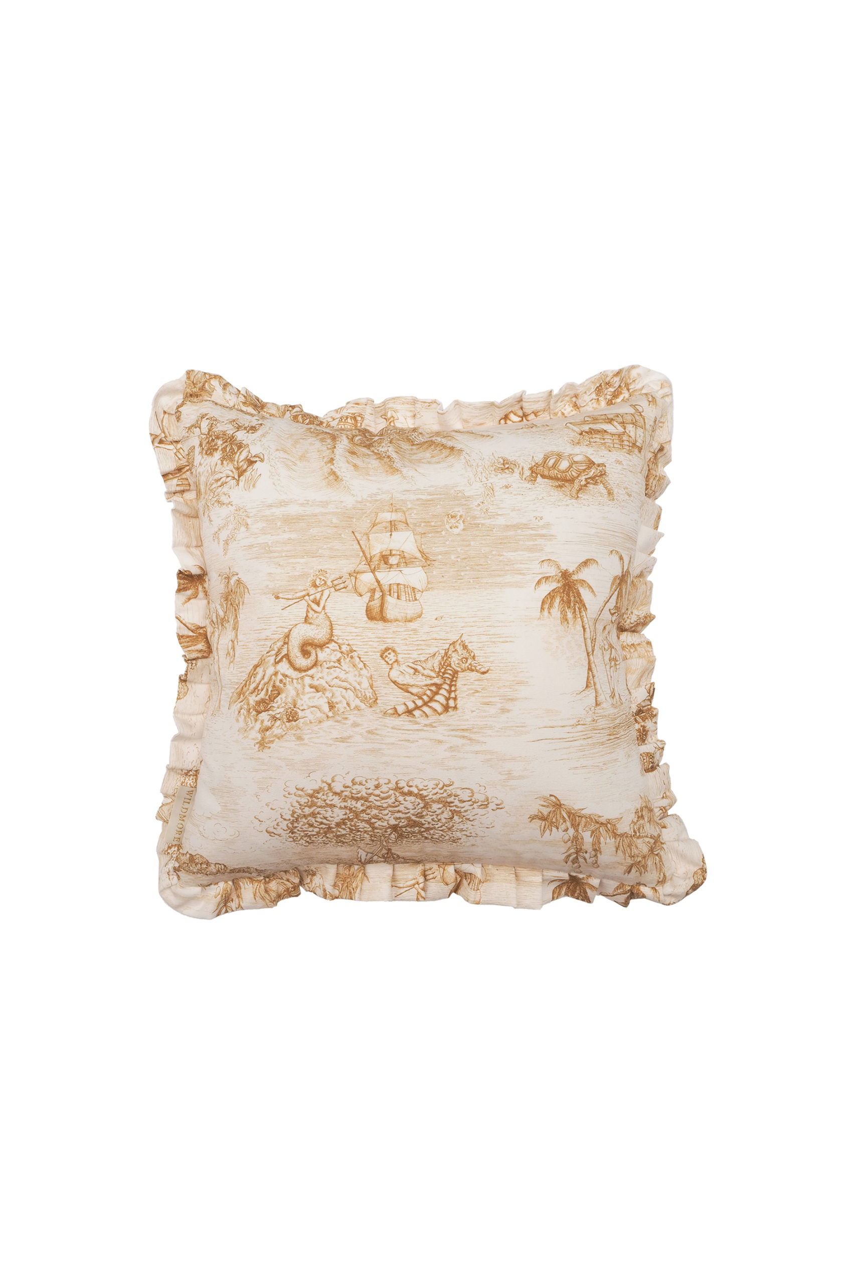 Navigo Gold Pleated Cushion • Wildmore